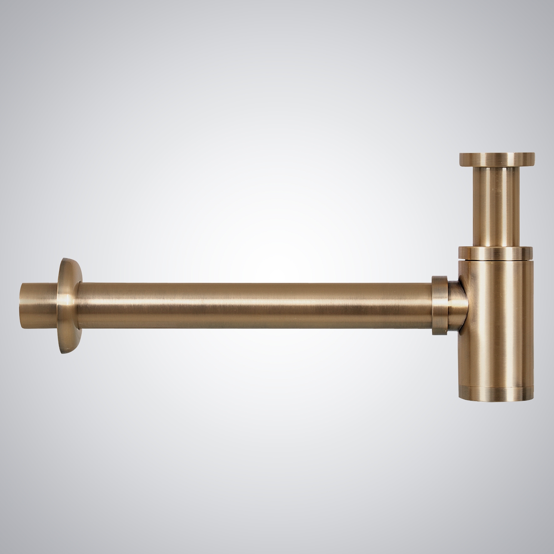 Fontana Warm Bronze Brushed Finish 1/4 Round Model Sink Siphon