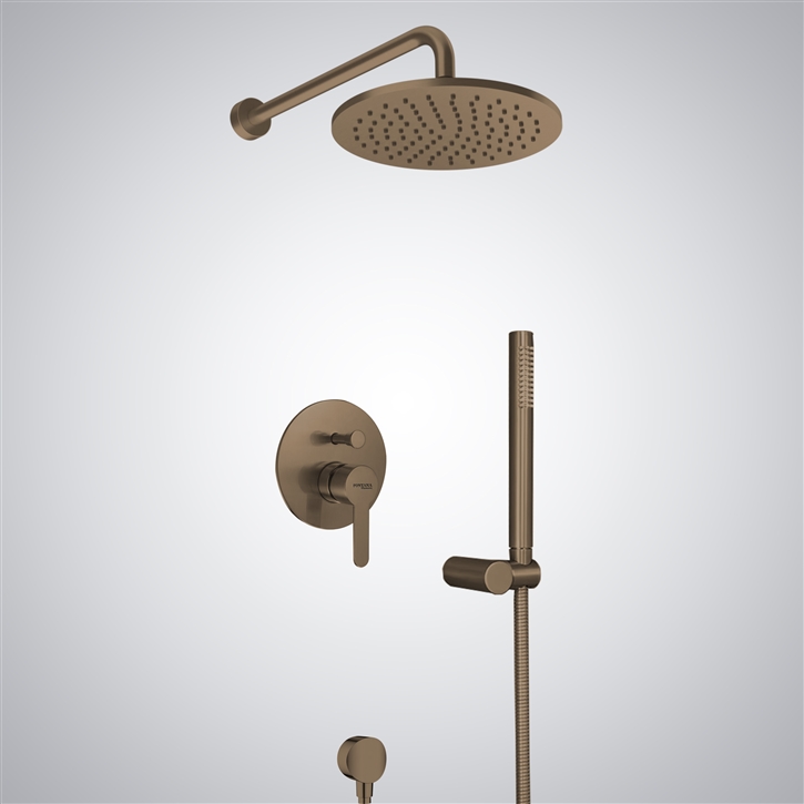 Fontana Oil Rubbed Bronze Rainfall Contemporary Shower Set