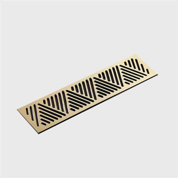 Fontana Criss-Cross Antique Floor Mount Antique Style Bathroom Shower Drain System