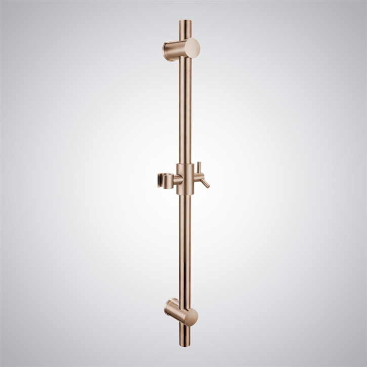 Fontana In a Champagne Finish Hand Shower Sliding Bar With Adjustment Holder