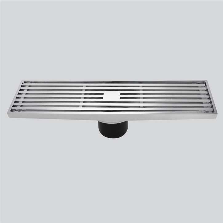 Fontana Drainage System For A Bathroom Shower in Antique Chrome