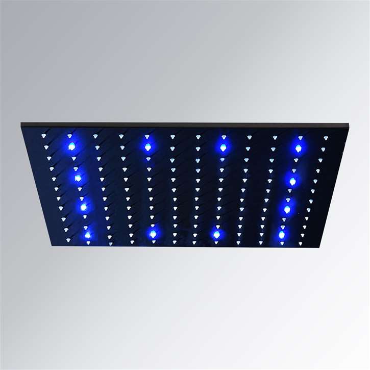 FONTANA 20" STAINLESS STEEL COLOR CHANGING LED RAIN SHOWER HEADMATTE ...