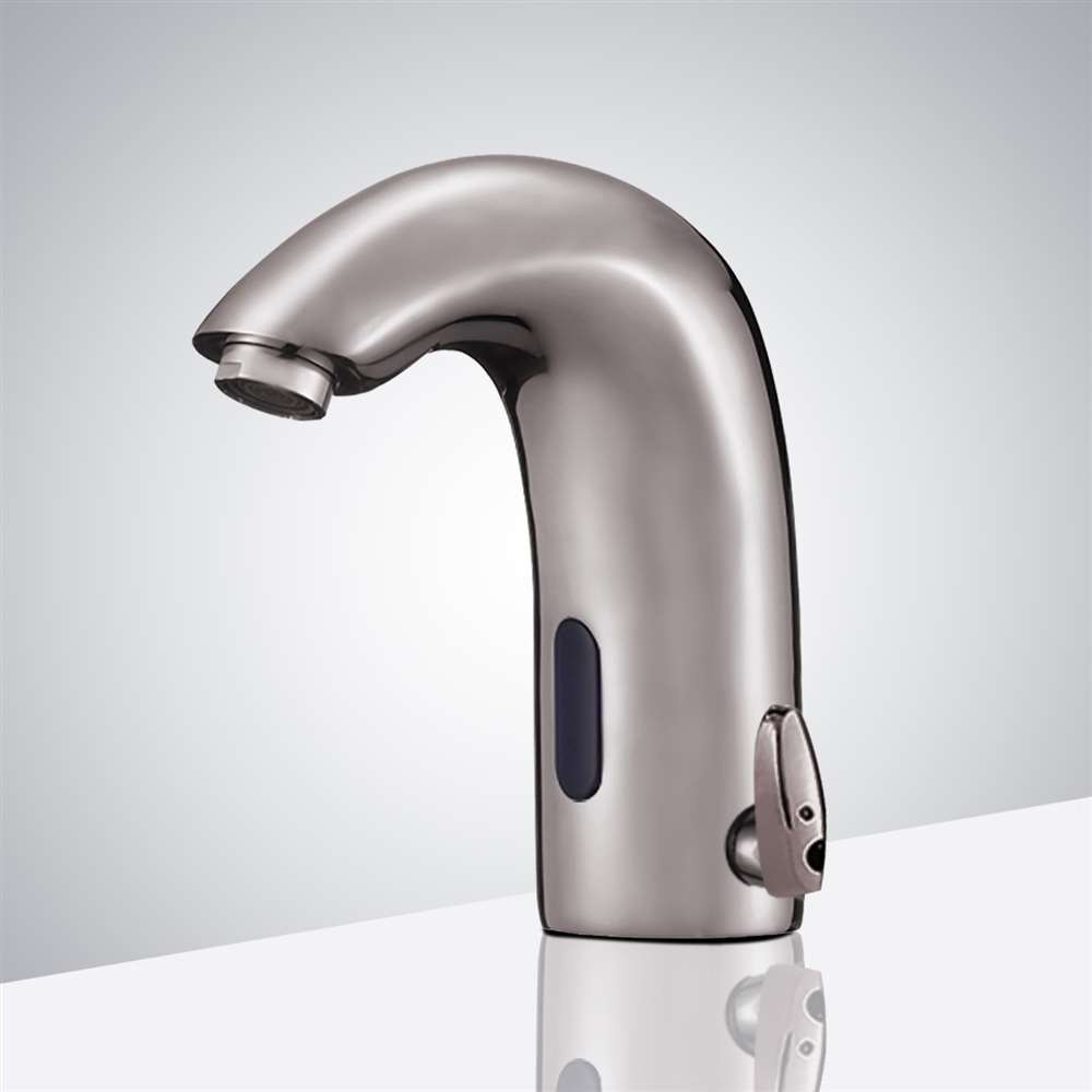 Fontana Chatue Commercial Brushed Nickel Temperature Control Automatic Hands-Free Sensor Faucet