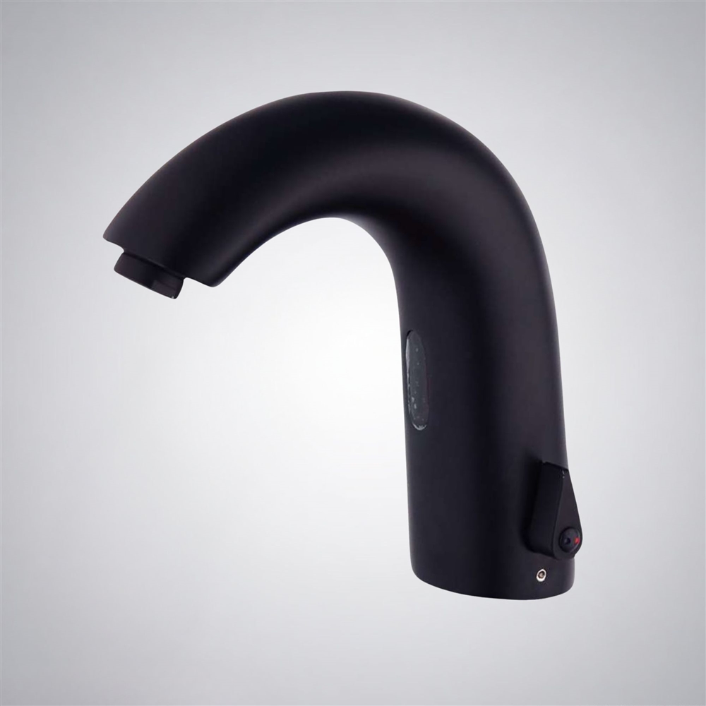 Chatue Commercial Matte Black Temperature Control Automatic Hands Free Sensor Faucet