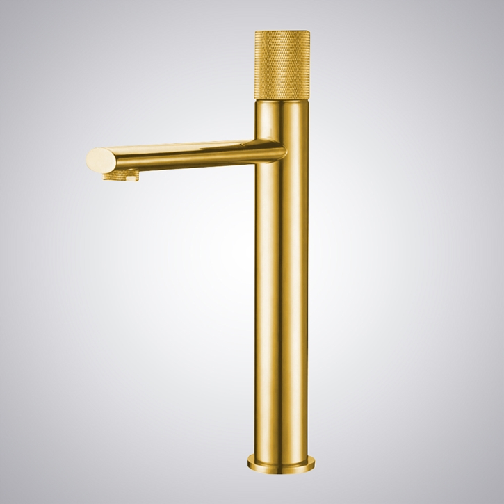 Fontana Birchfield Gold Finish Bathroom Faucet