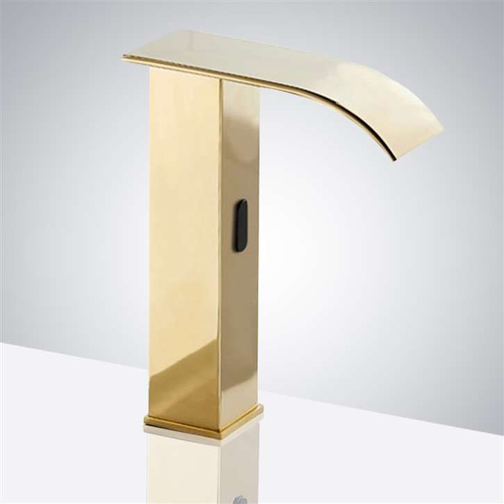Fontana Gold Tall Waterfall Automatic Smart Sensor Faucet