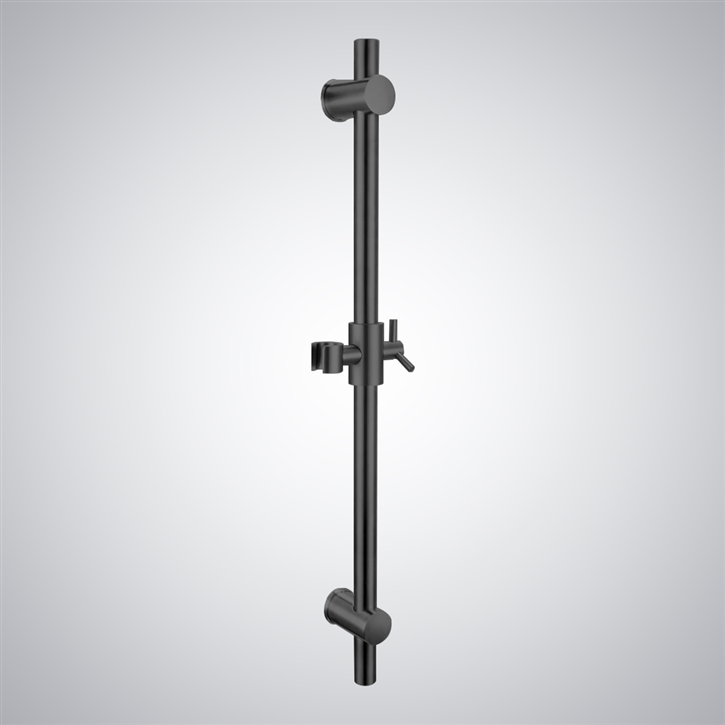 Fontana In a Matte Black Finish Hand Shower Sliding Bar With Adjustment Holder