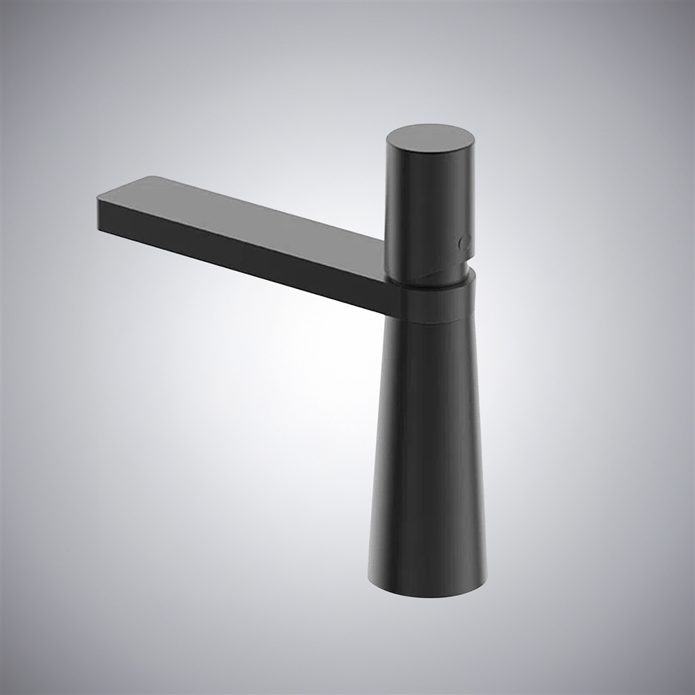 Fontana Lifford in Matte Black Finish Deck Mounted 7 Inches Short Vanity Faucet