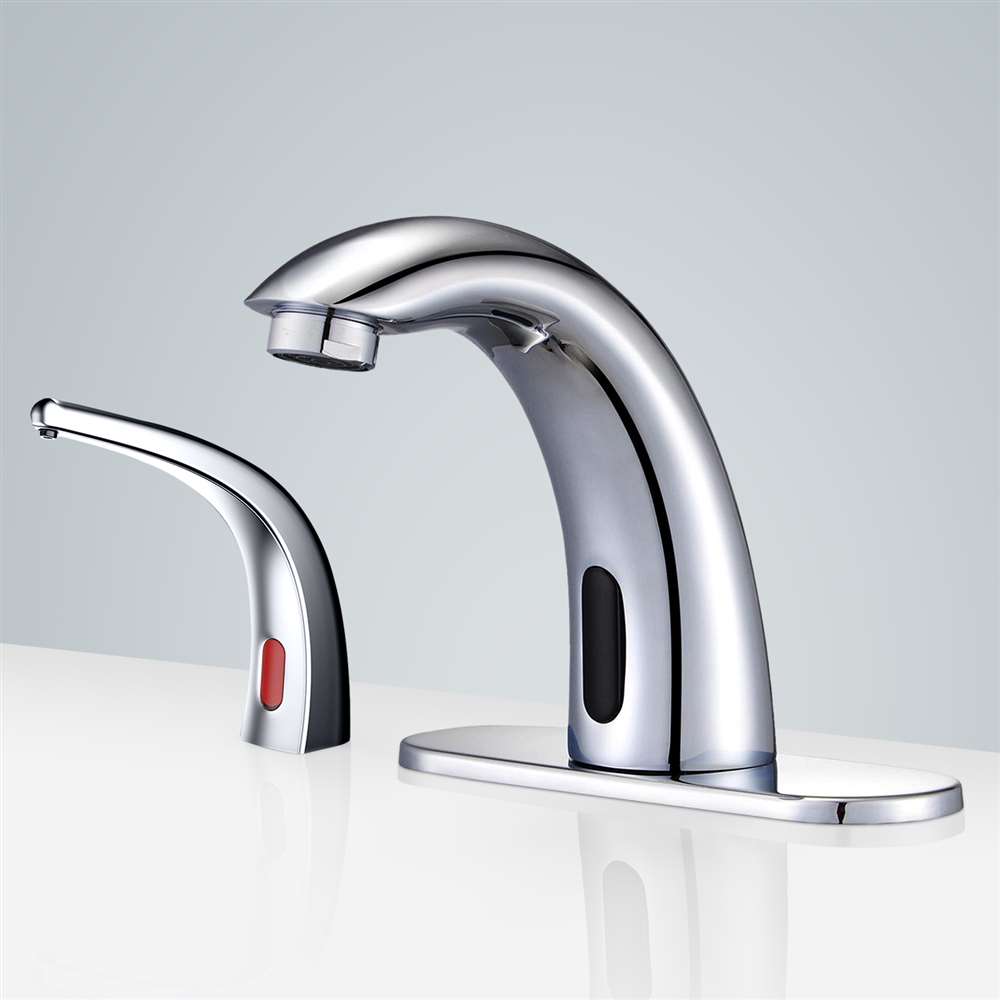 Fontana Lyon battery operated touchless faucet and soap dispenser