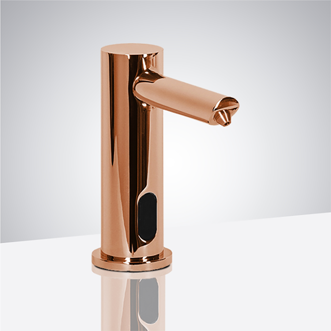 Fontana Marsala OpalWashâ„¢ Minimalist Modern Rose Gold Sensor Soap Dispenser