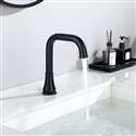 FSF10126 studio�Matte Black wall‑mount faucet with deck soap dispenser