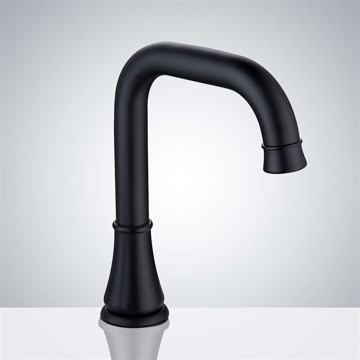 Fontana Commercial Black Touchless Automatic Sensor Faucet