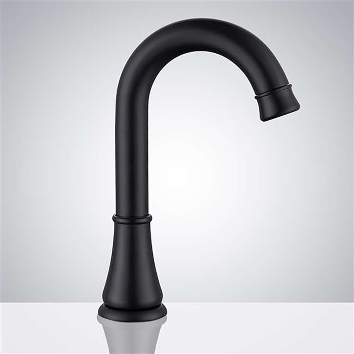 Fontana Commercial Black Touchless Automatic Sensor Faucet