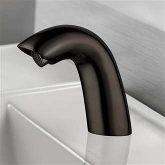 Touchless Bathroom Faucet Conto Commercial Automatic Hands Free Faucet Matte Black