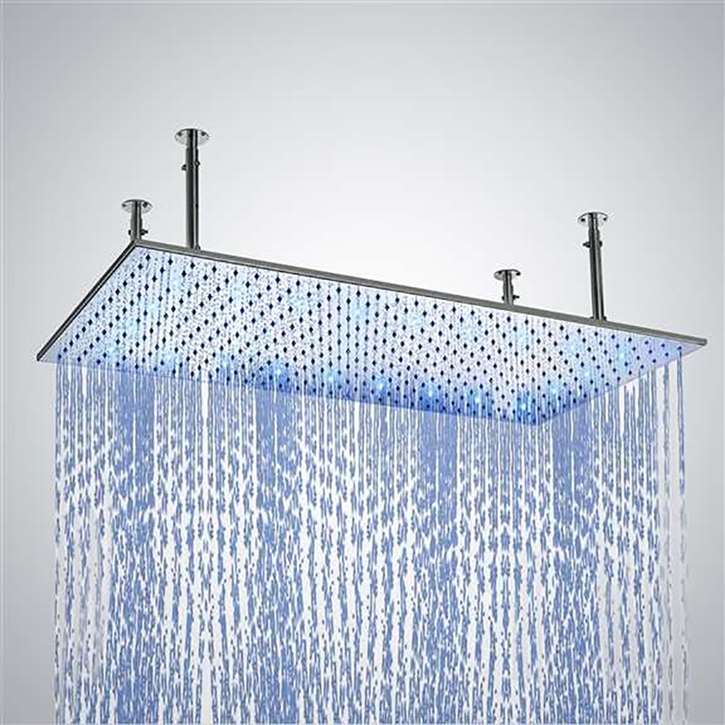 Brushed Nickel Large Shower Head