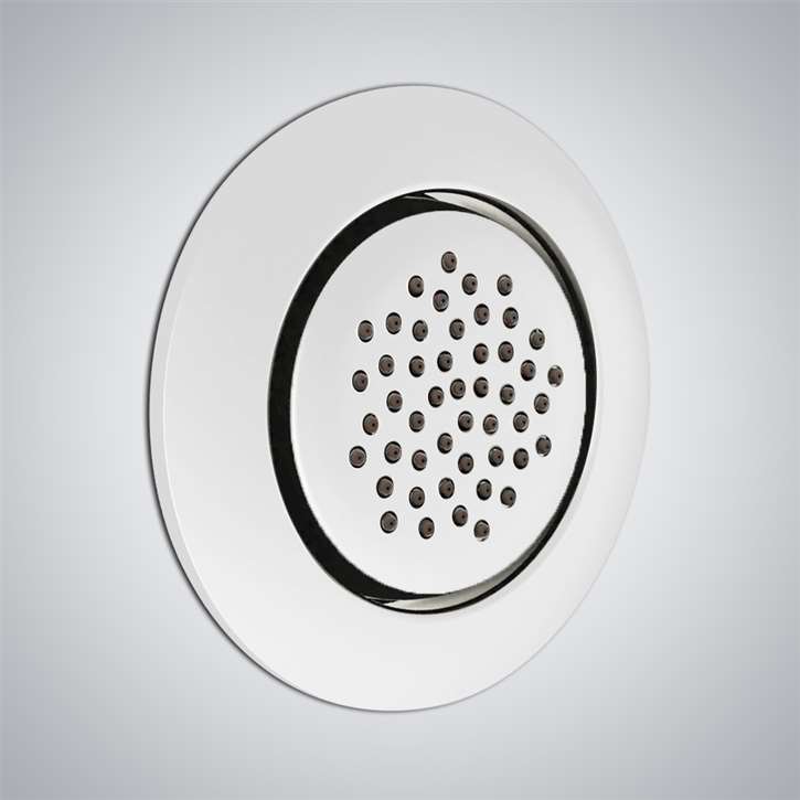 Fontana Matte White Square Rainfall Shower Body Jets