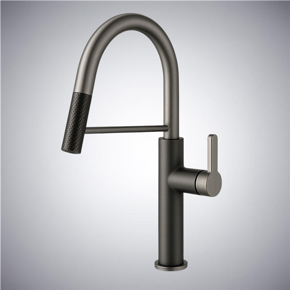 Fontana Flux Collection â€“ Brushed Titanium