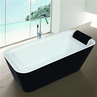 Texas One Person Rectangular Freestanding Soaking Indoor Bathtub FS10020DP