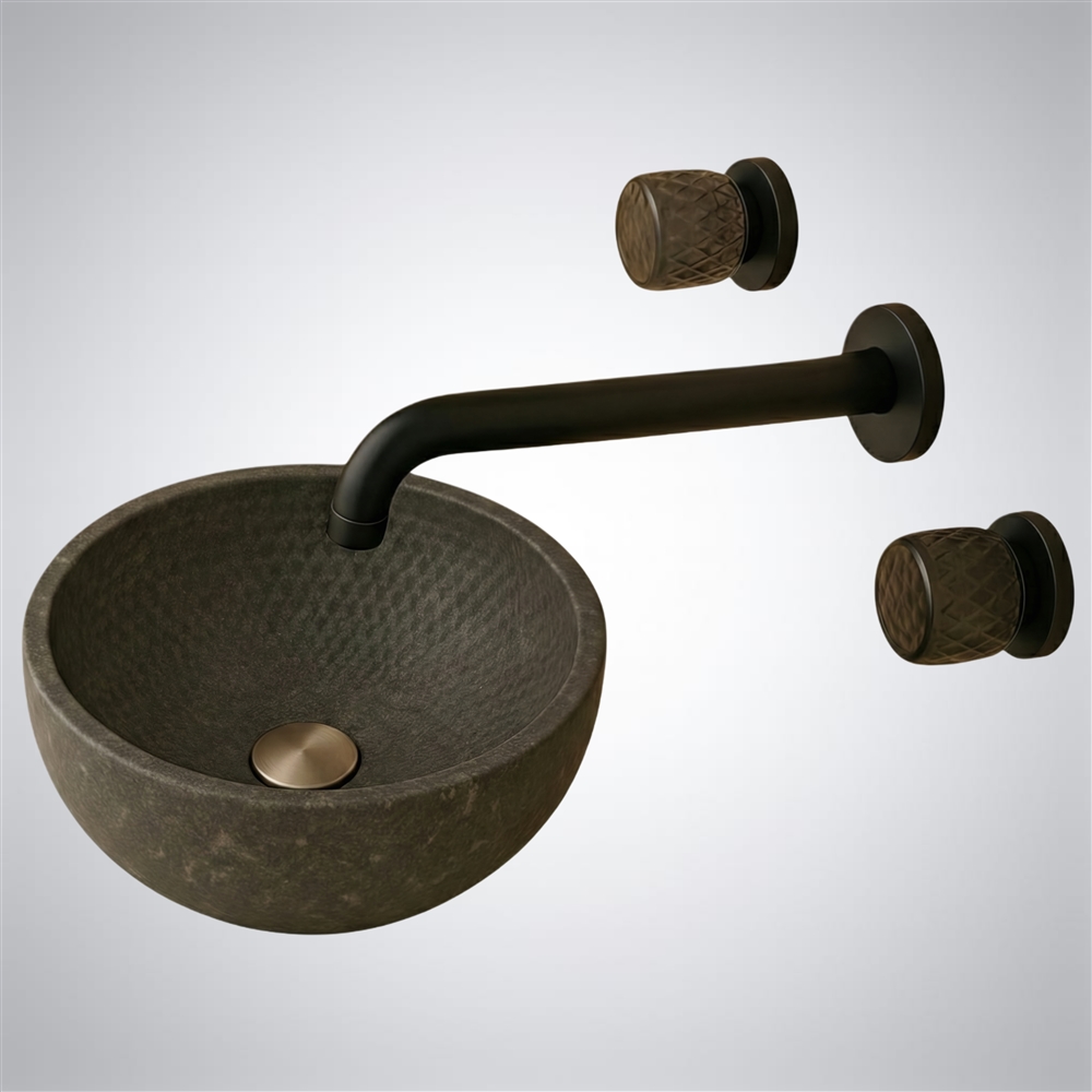 Fontana Cylindra Wall-Mount - Supreme Matte Black