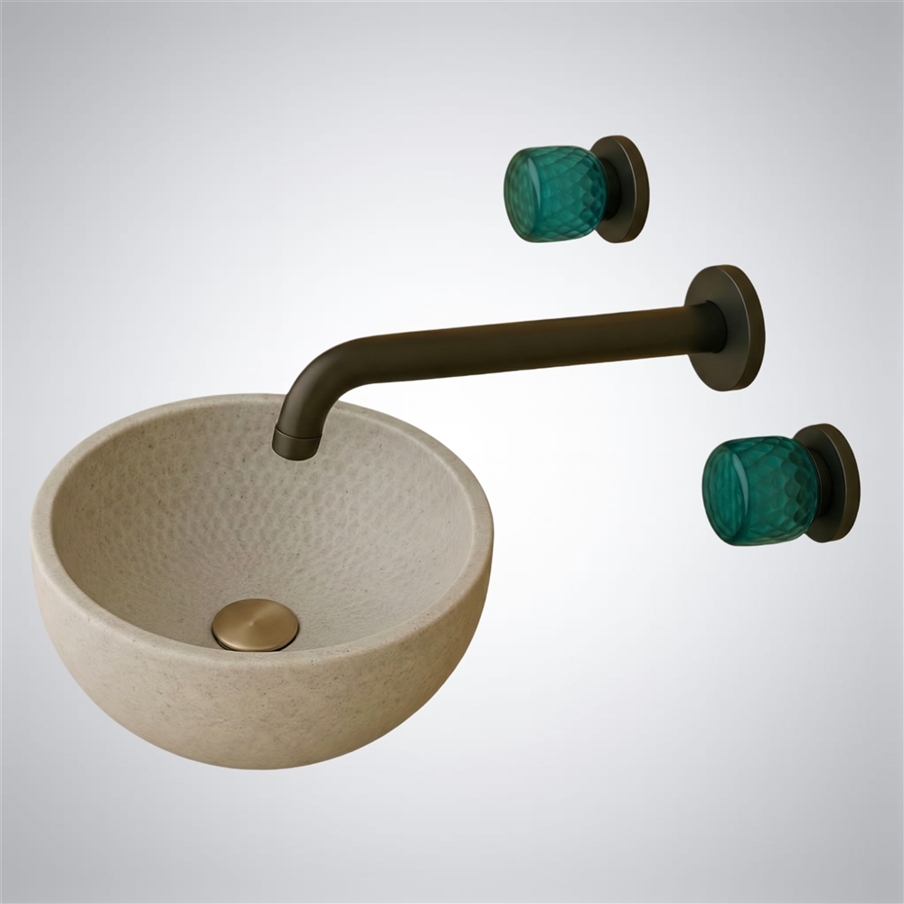 Fontana Cylindra Wall-Mount â€“ Imperial Matte Black & Matte White