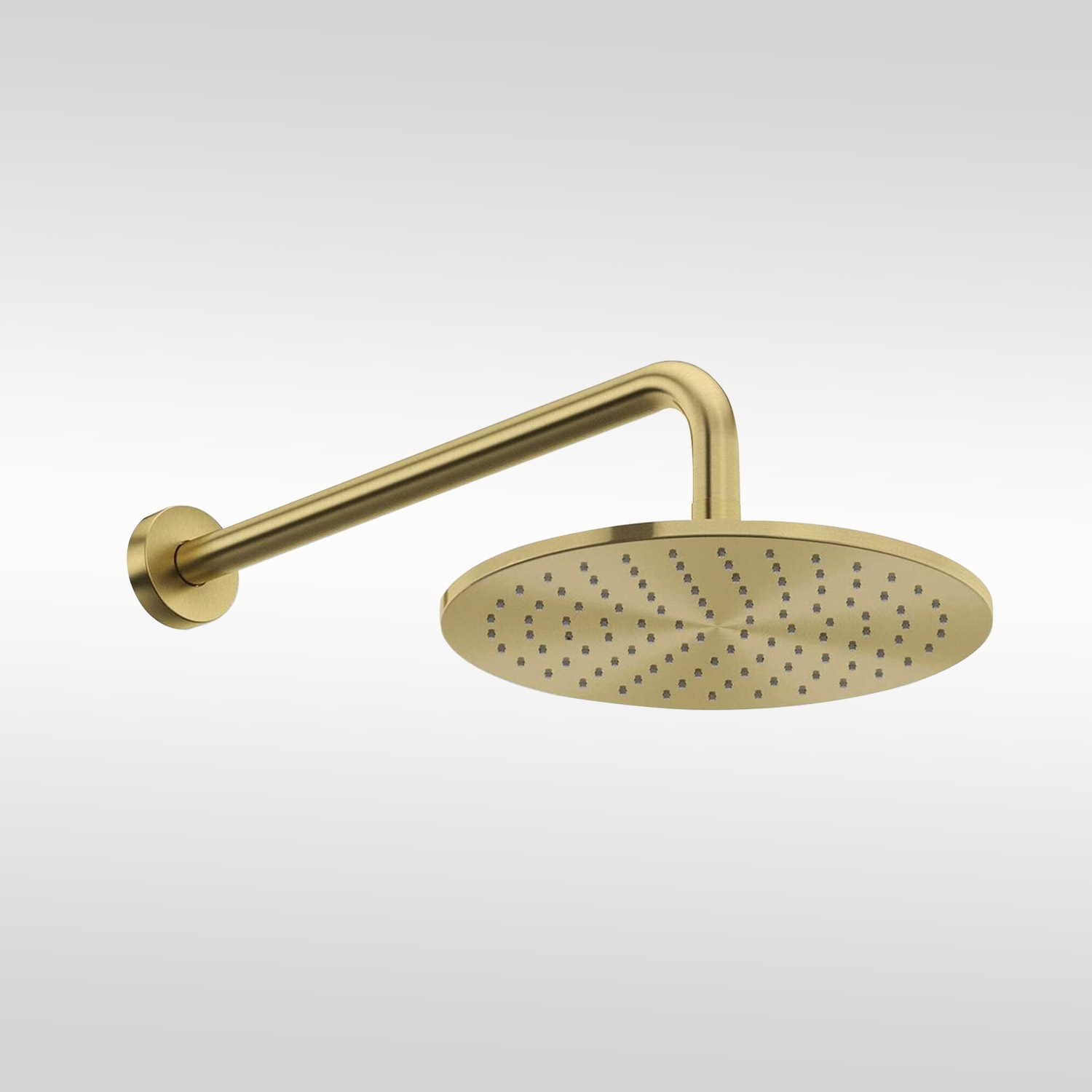 Fontana Brushed Gold Wall Mounted Rainfall Shower Head