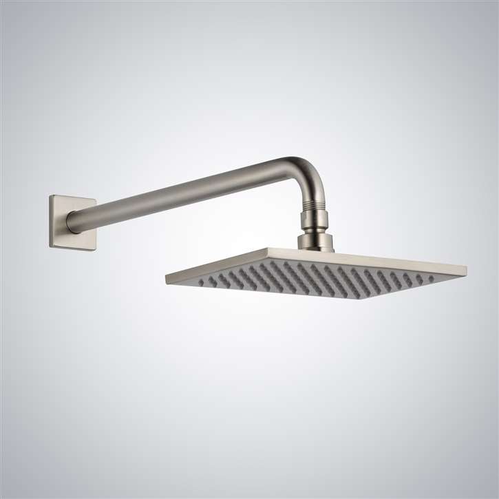 Fontana Lemoa Brushed Nickel Square Rainfall Shower Head