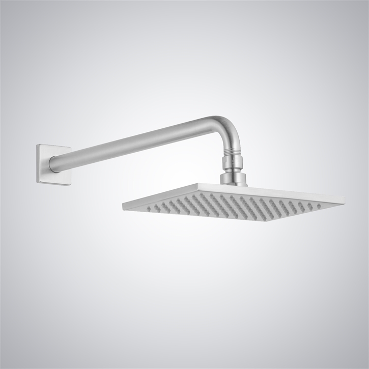 Fontana Lemoa Matte White Square Rainfall Shower Head