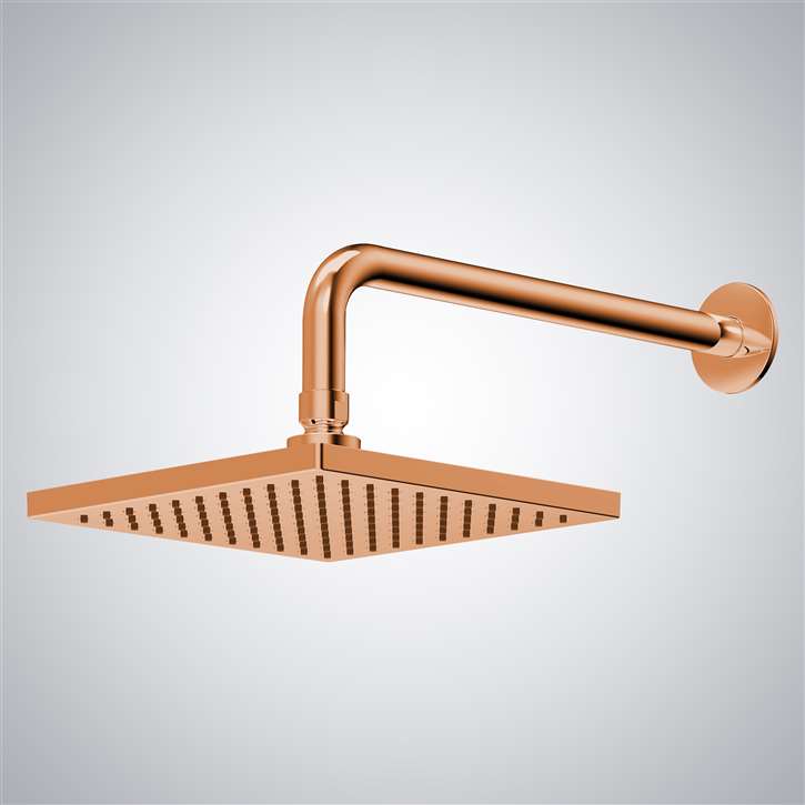 Fontana Lemoa  Rose Gold Square Rainfall Shower Head