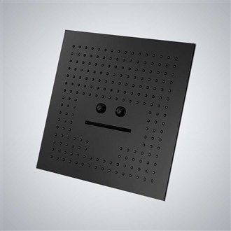 Denver Dark Oil Rubbed Bronze Ceiling Mount Remote Control LED Light Showerhead