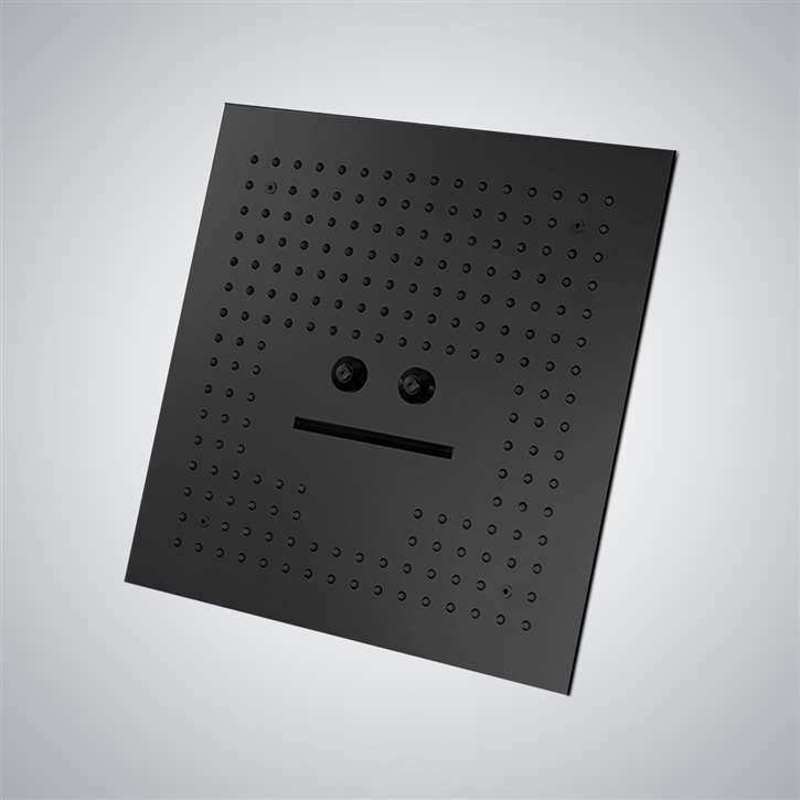 Denver Dark Oil Rubbed Bronze Ceiling Mount Remote Control LED Light Showerhead