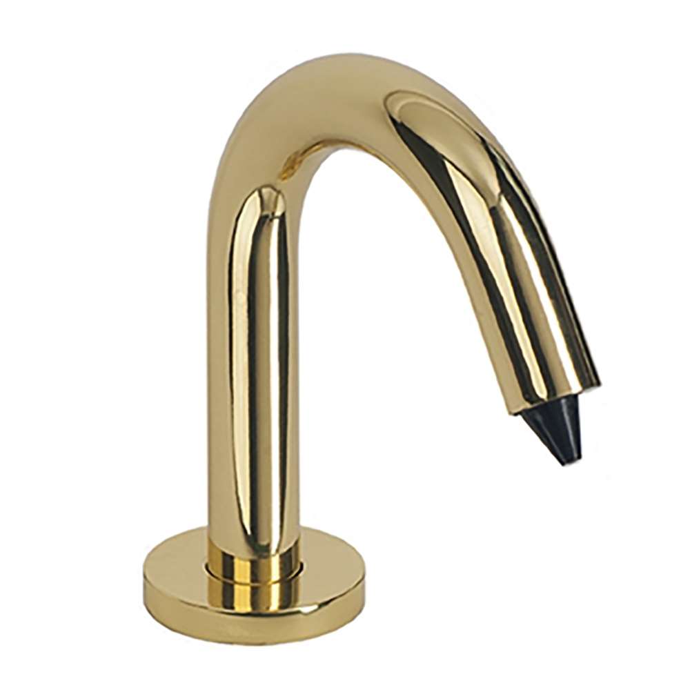 Fontana sensor deck-mount commercial soap dispenser in polished brass FS10059