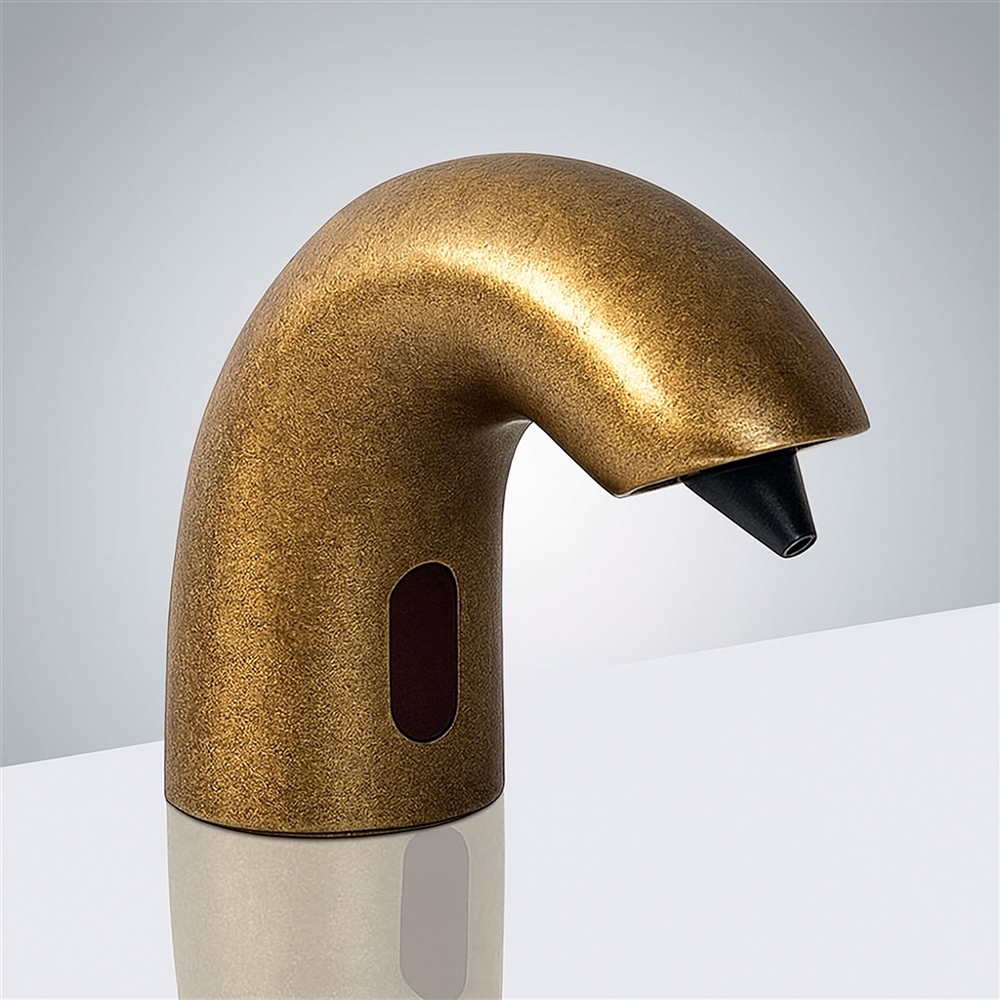 Fontana Larissa Antique Brass Electronic Sensor Soap Dispenser