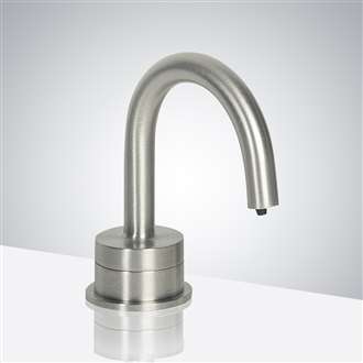 Lima Electronic 1" Rising Vessel Sink Soap Dispenser Brushed Nickel Finish