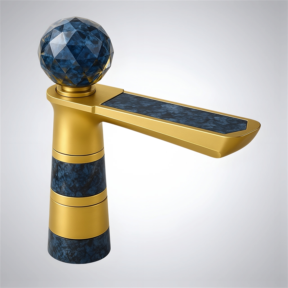 Fontana Fluxâ„¢ Collection â€“ Brushed Gold & Blue Marble