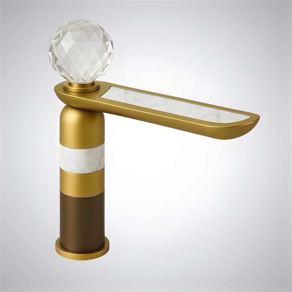Fontana Fluxâ„¢ Collection â€“ Satin Gold & White Marble