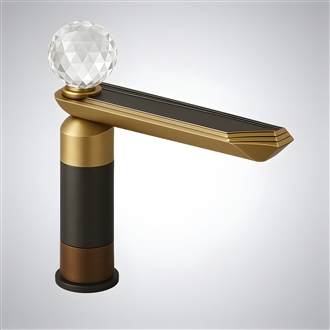 Fontana Flux Cascade Collection â€“ Graphite Black & Brushed Gold