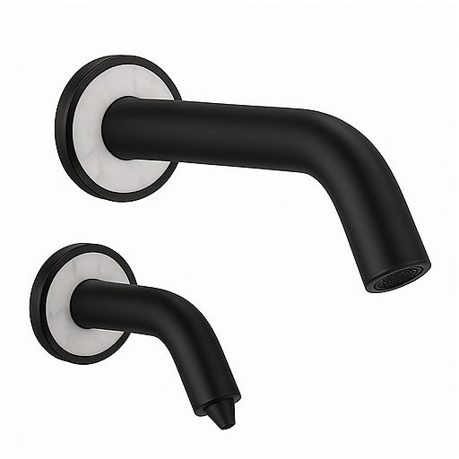 Touchless faucet in commercial setting