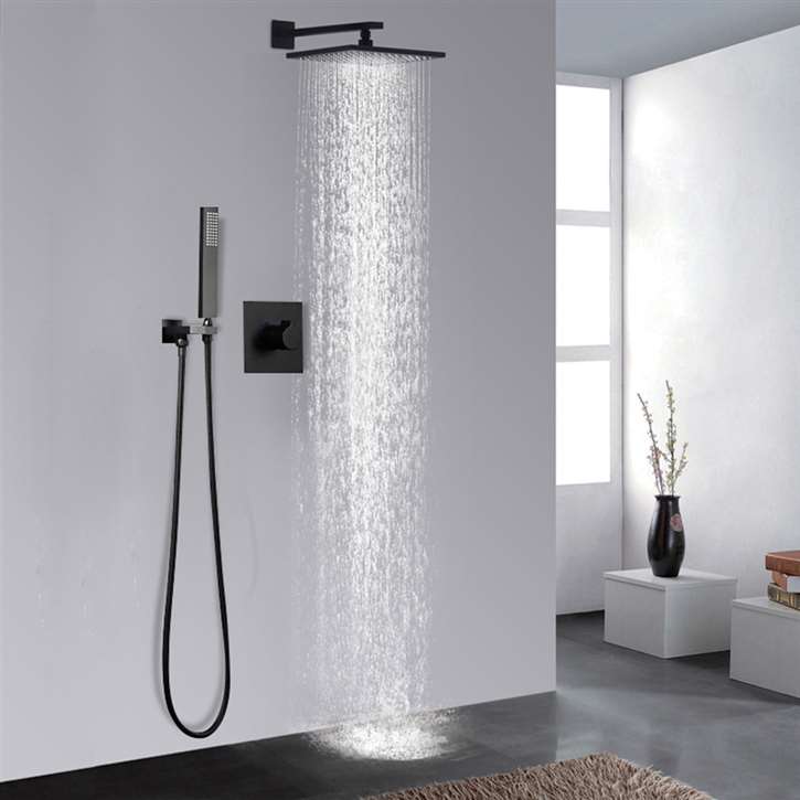 Denver Wall Mount Dark Oil Rubbed Bronze 10" Shower Set