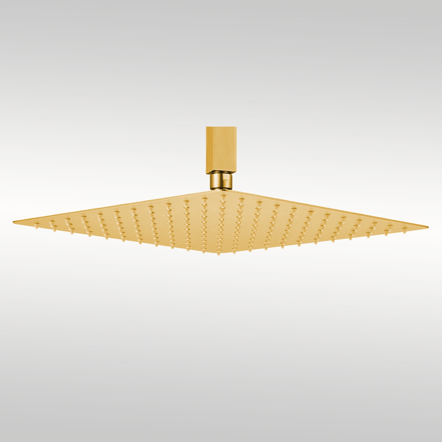 Fontana Luxury Brushed Gold Thin Rainfall Showerhead