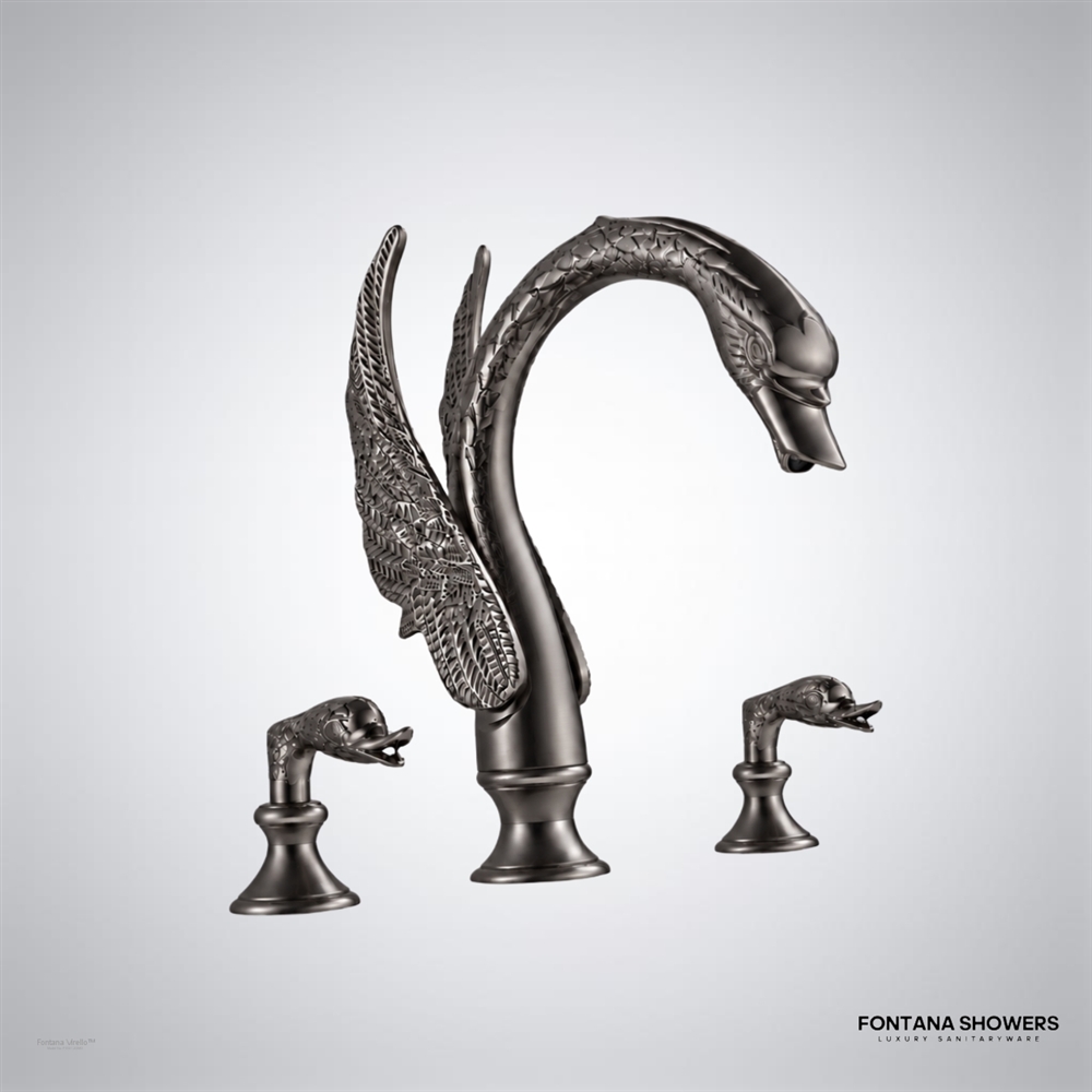 Gunmetal gray swan faucet