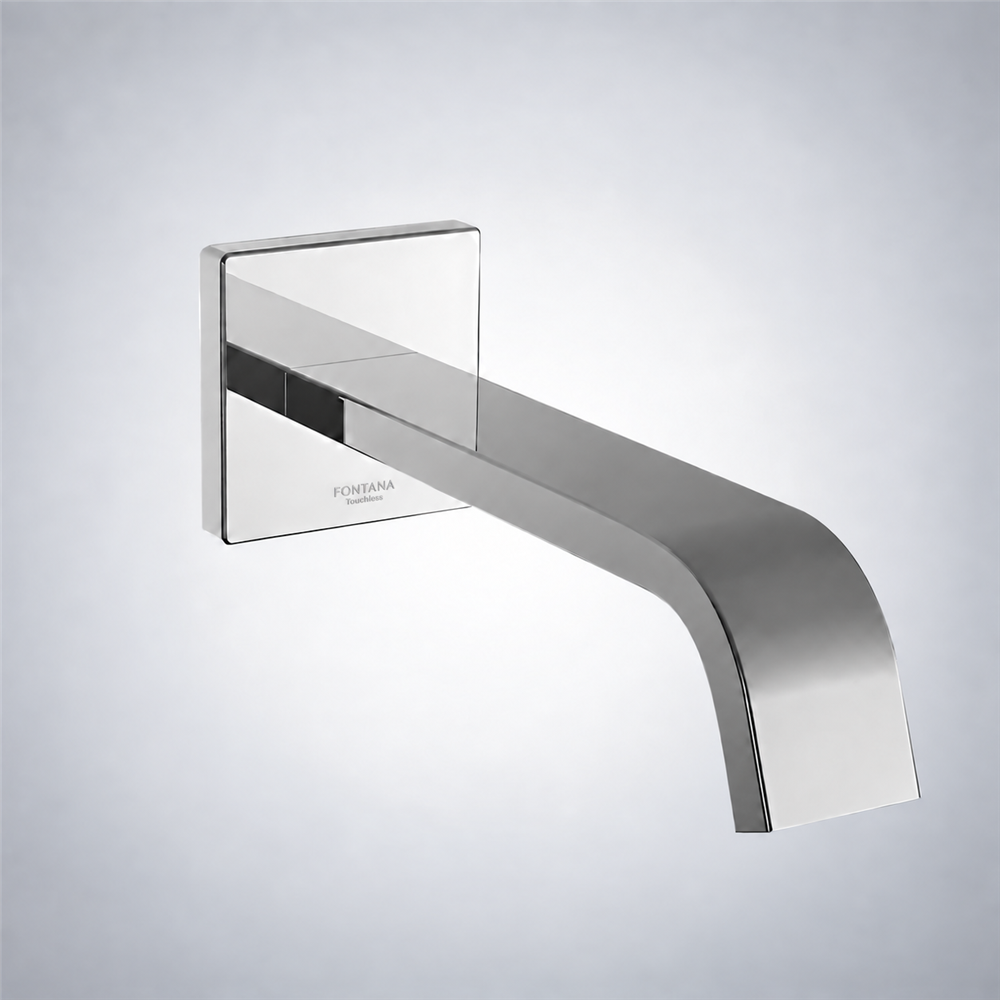 Fontana Milan Commercial Wall Mount Chrome Automatic Sensor Faucet