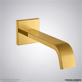 Brushed gold wall sensor faucet