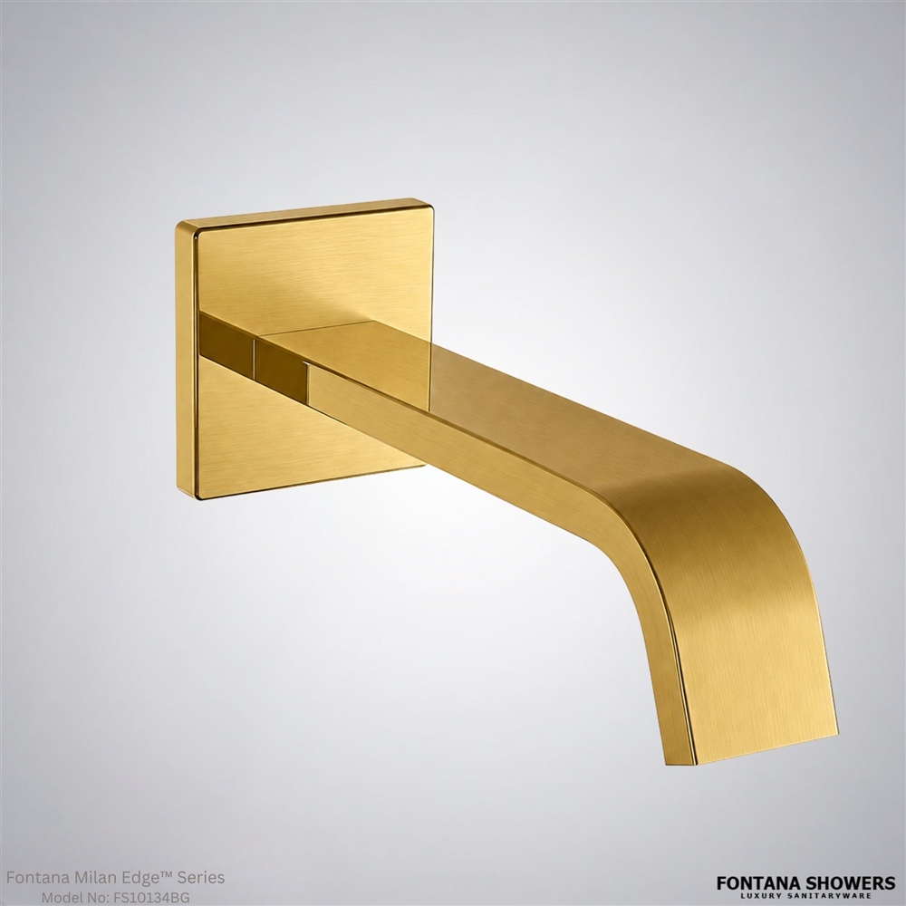 Brushed gold wall sensor faucet
