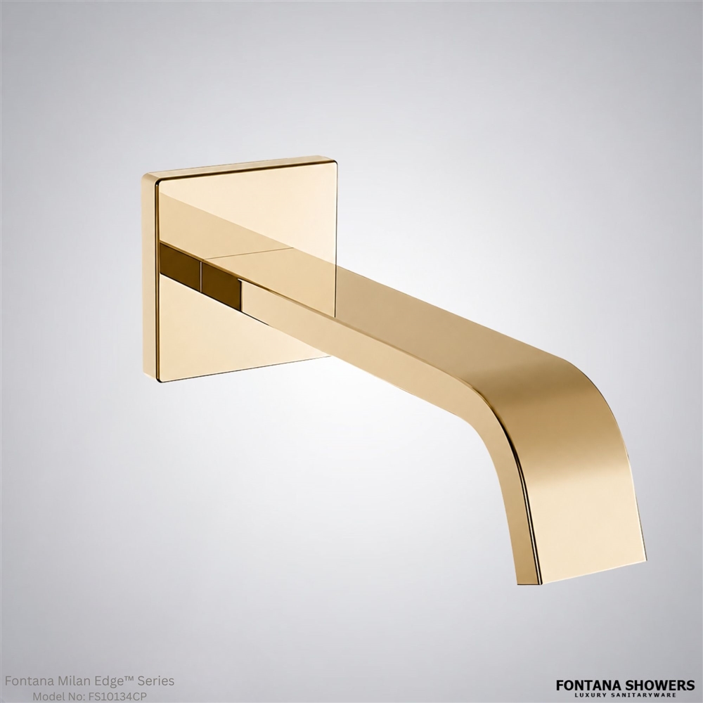 Champagne wall sensor faucet