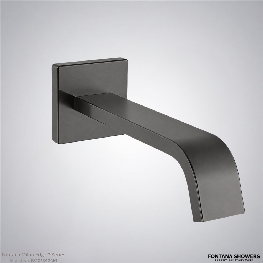 Gun metal gray wall faucet