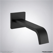 Matte black wall sensor faucet