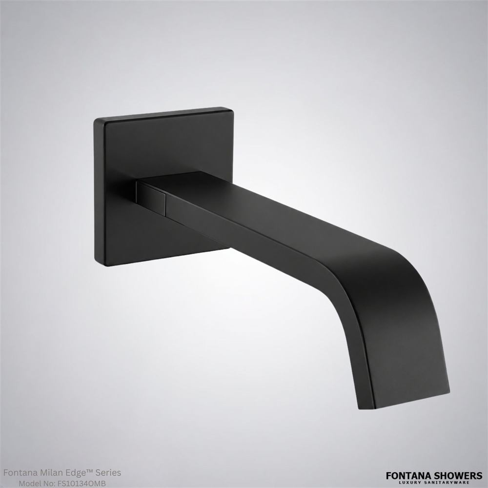 Matte black wall sensor faucet