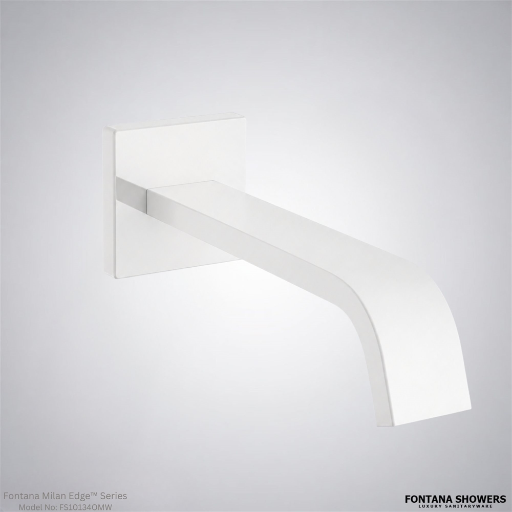 Matte white wall sensor faucet