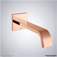 Rose gold wall sensor faucet