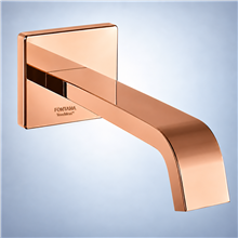 Rose gold wall sensor faucet